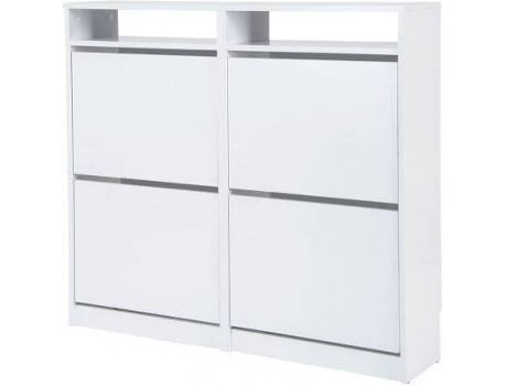 Sapateira  Tamesis (Branco - Aglomerado de Alta Densidade e Melamina - 96 x 107.5 x 25 cm)