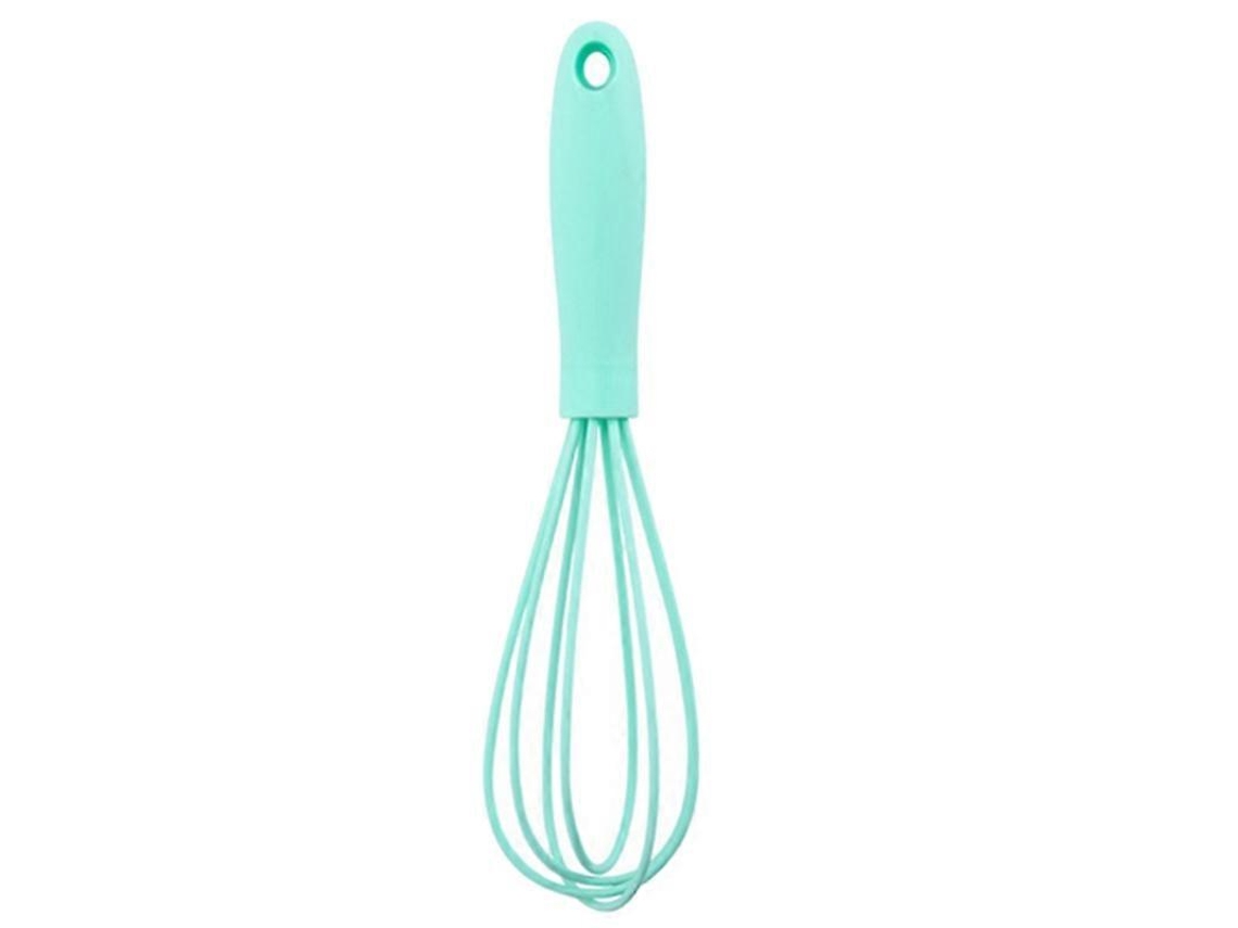 Batidor de Ovos de Aço Inoxidável Resistente Ao Calor com Cabo Ergonômico e Buraco para Pendurar Ferramenta de Cozinha Qinhai Cian