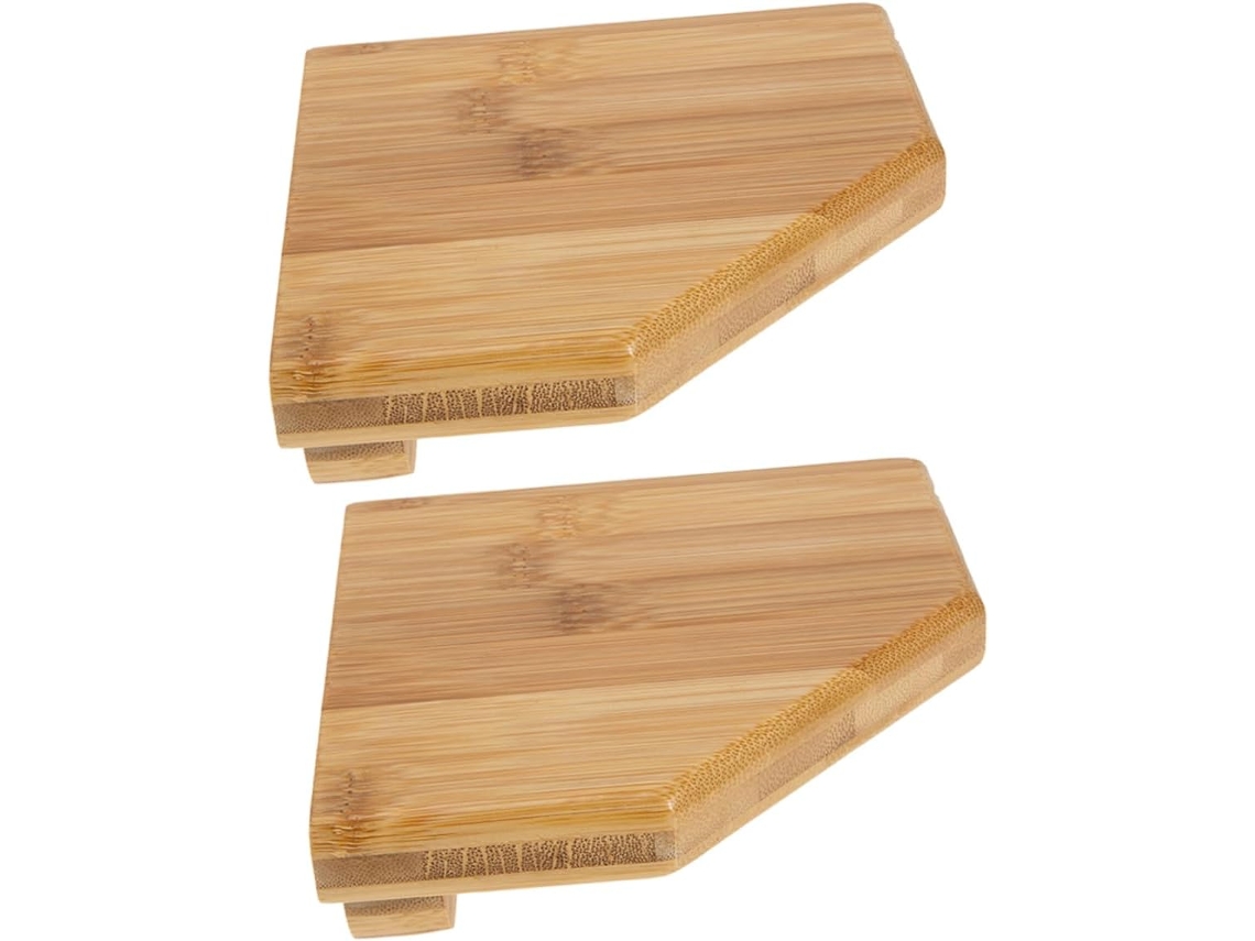 Conjunto De 2-prateleiras Canto Flutuantes Para Cozinha E Banheiro, Design Moderno E Economizador De Espaço