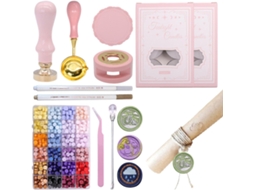Kit Para Selos De Cera, Kit Para Selos De Cera Com Letras, Aquecedor De Cera E Kit Com Colher Ferr Vayotoy