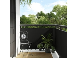 Vidaxl Tela De Varanda 400x100 Cm Vime Pe Preto