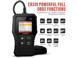 CR319 OBD2/EOBD/CAN Auto Diagnostic Scanner para leitura e limpeza de códigos de falha do motor, testador de sensor de O2 e Evap
