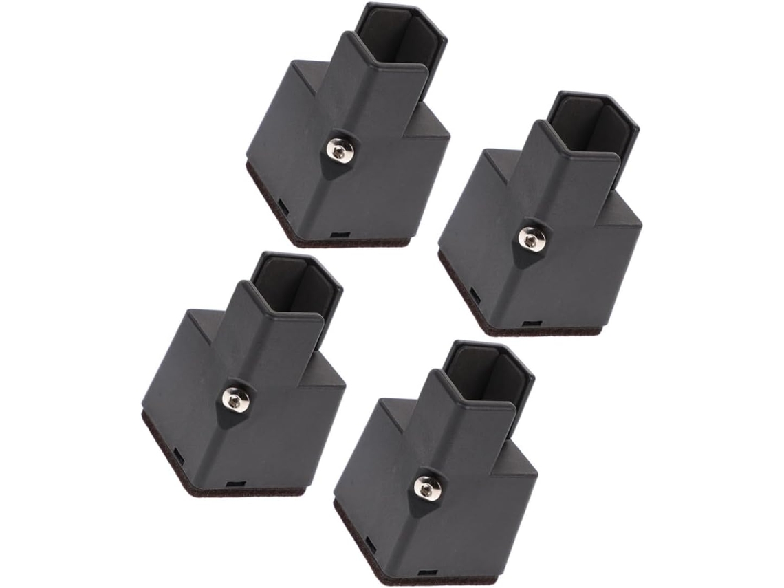 Besportble Conjunto de 4 Elevadores Móveis Ajustáveis Polegadas 8,30 X 5,50 Cm