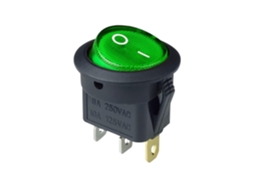 Interruptor Led 12v 220v, 10a, Interruptor Liga Desliga 12v, Botão Liga Desliga, Interruptor Basculante Redondo De 3 Pinos