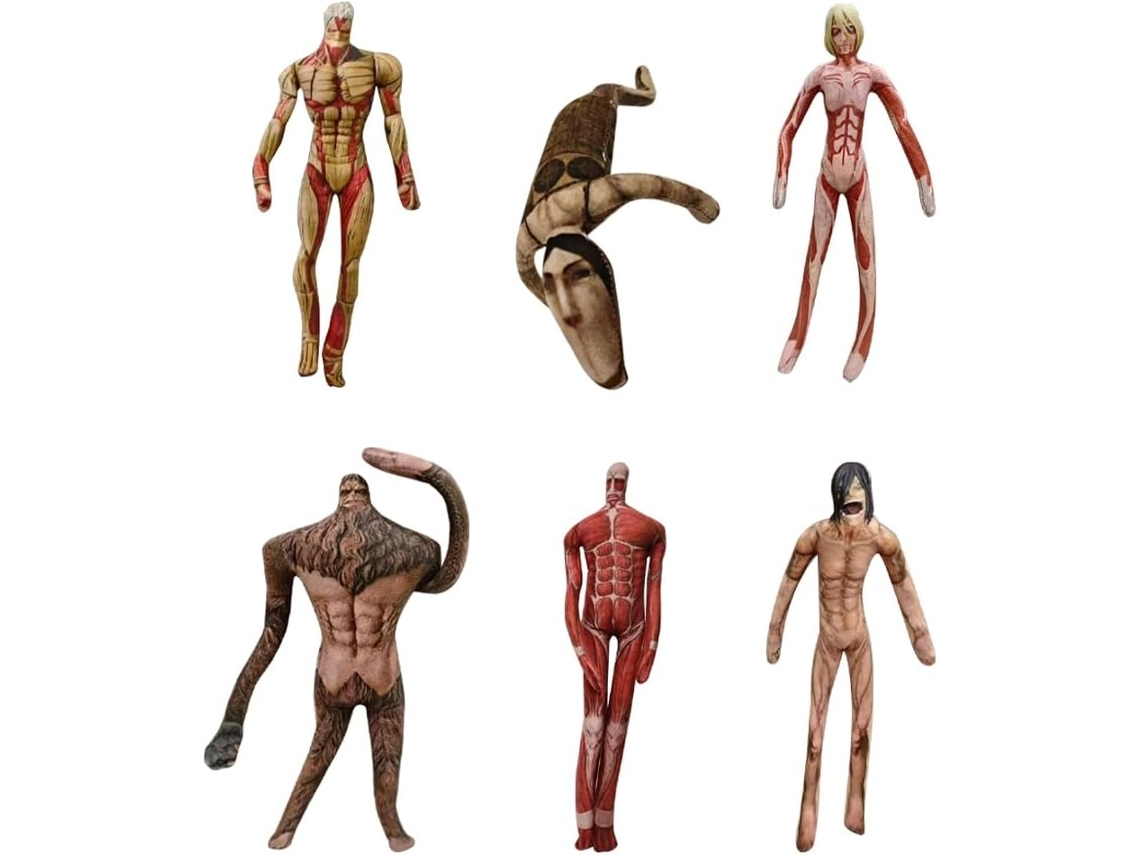 Eren Jaeger Figura Torcível 28cm Levi Anime Peluches