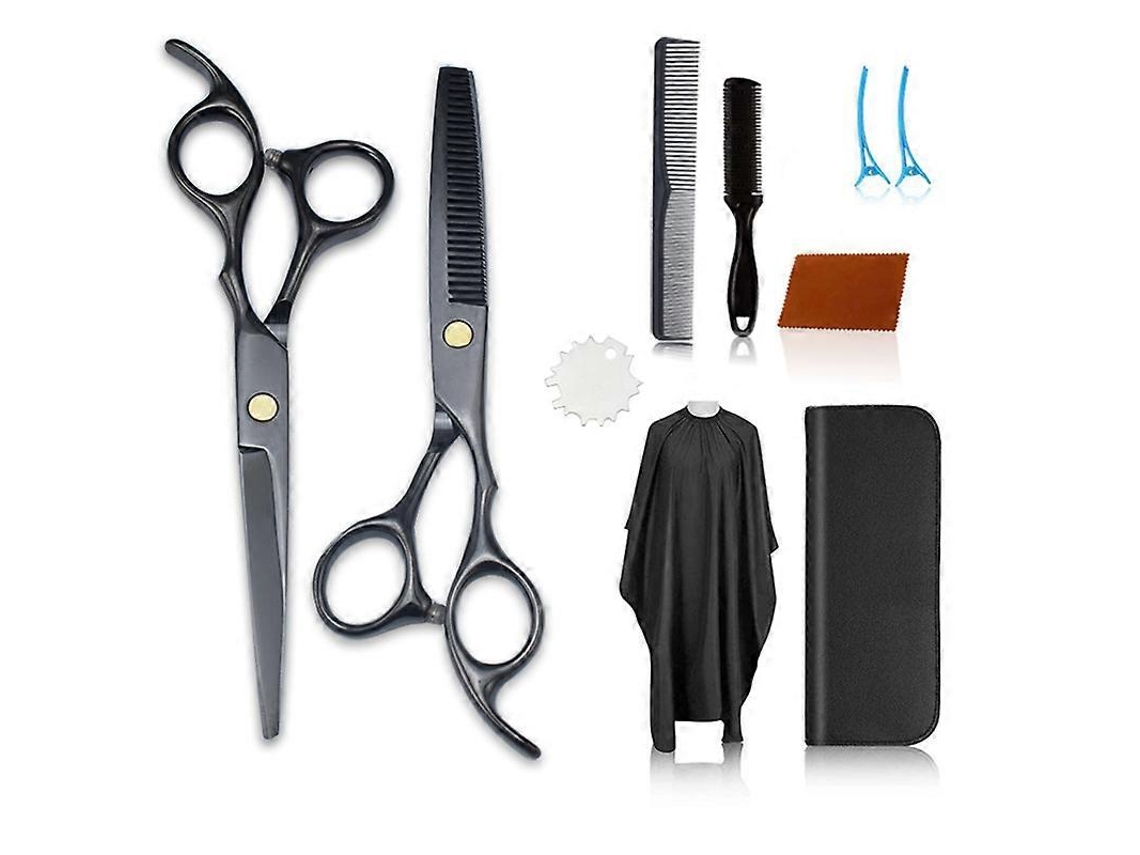 Kit De Tesouras De Corte De Cabelo Profissional Com Acessórios