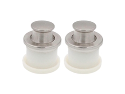 2 manejos de móveis de liga de zinco com resorte telescópico, para gavetas e armários, 3,2x2,9cm, branco S/MARCA