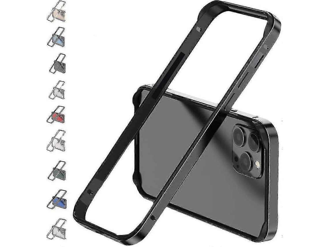 Caixa De Moldura De Metal Alumínio Compatível Com Iphone 14 Pro Max Pro Plus Borda Elevada