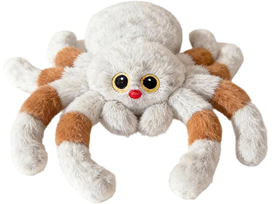 Almofadas Decorativas Com Estampa Aranha Pelúcia Branca, Fofas E
