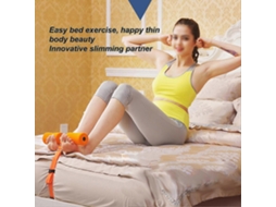Aparelho Auxiliar para Abdominais Ajustável, Resistente e com Boa Capacidade de Carga, Ideal para Exercícios Abdominais em Casa. Laranja. TAISHENGDA