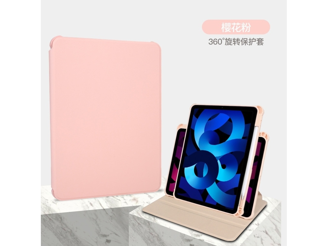 Lurelia Capa Para Ipad Air1 Air2/ 9,7 2017/2018, Giratória, Leve E Fina, Rosa