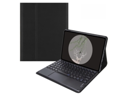 Capa Para Lenovo Idea Tab 11'' 2025 Touchpad Com Teclado Destacável Inteligente Fina Em Pele. Preto Hexinyigjly