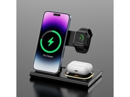 Estação de Carregamento Produtos Rápido Sem Fio Viagem Luz para Apple BISBISOUS Preto