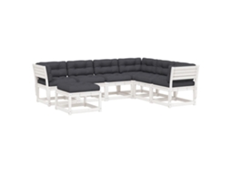 Garden Lounge Set, Garden Lounge Sets Vidaxl Branco Madeira De Pinho (n/a)