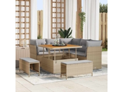 Vidaxl Conjunto De Sofá De Jardim 8 Unid. 5-número De Lugares