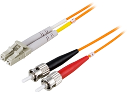 Cabo De Fibra Óptica Om1, Lc St, Duplex, Upc, 62,5/125, 1 M, Laranja Aquaforge
