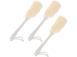 Conjunto De 3 Escovas Banho Com Cabo Longo E Antiderrapante Para Corpo Costas, Esfoliação Suave E Massagem Confortável