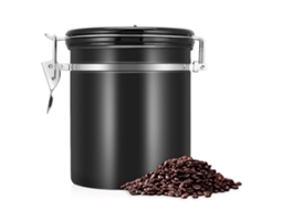 Ronjoe-recipiente Hermético De Aço Inox 304 Para Grãos De Café 1.5l Com Compasso De Data