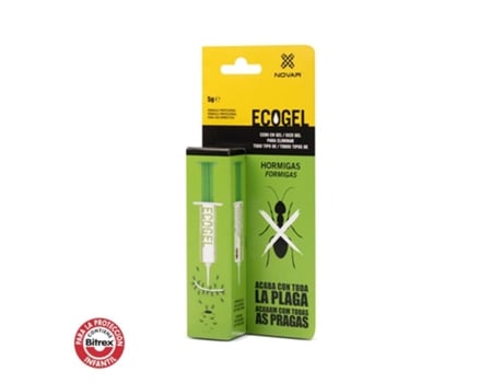 Ecogel elimina hormigas jeringa 5 gramos caja carton