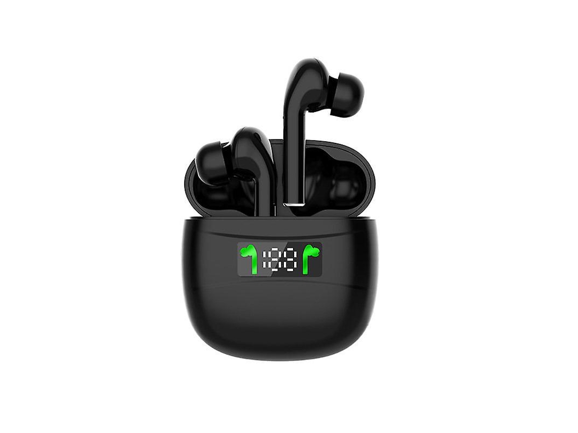Bestvite J3pro Fone Bluetooth 5.2 Led Toque Inteligente Type-c Carregamento Rápido Cancelamento Ruído Híbrido Graves Fortes Ipx7 Preto