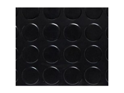 Pavimento pvc circulos negro 1,3 m r 20 mt