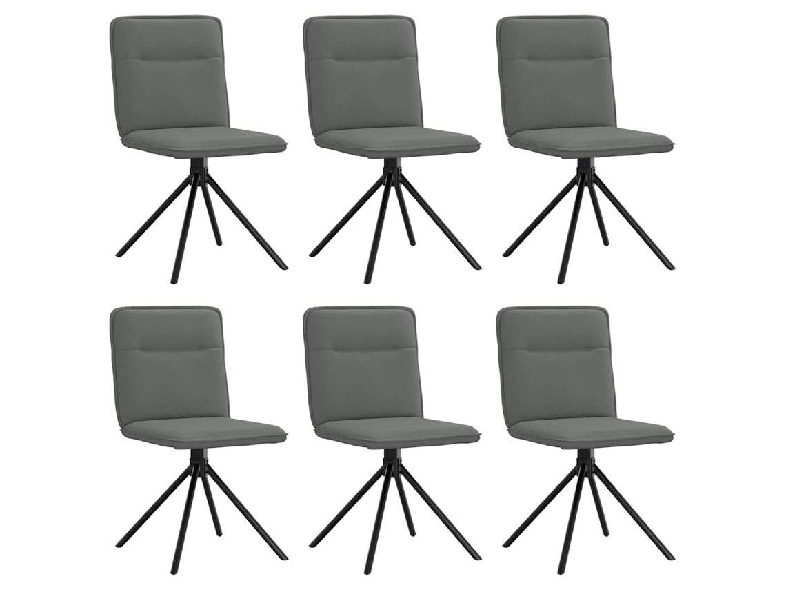 Dining Chair, Dining Chairs Vidaxl Cinzeto Tecido (n/a)