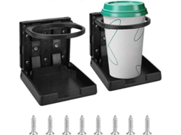 2 Pack Portavasos Plegable Universal Ajustable para Coches Camiones Rvs Diámetro 5 7.5cm Material Plástico