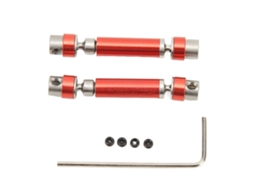 Mali eixo de Transmissão Dianteiro Traseiro Central de Ligação Alumínio Resistente a Desgaste para Carro Rc Fms 1/24 Fcx24 Vermelho 2pcs