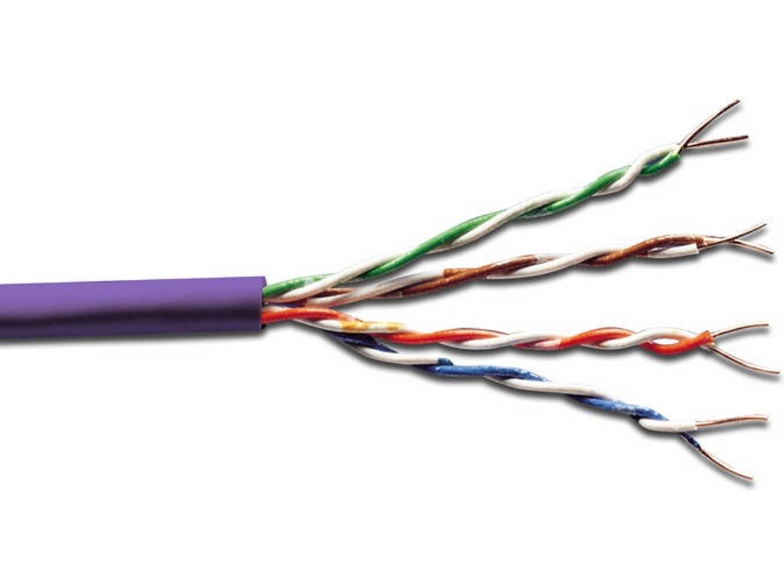 Cabo de Rede DIGITUS (RJ45 - 100 m - Roxo)