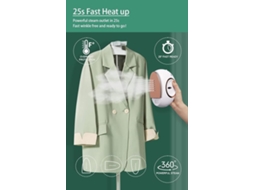 Ferro De Passar A Vapor Portátil Mini Para Roupas, Portátil Para Viagem Aquaforge (branco)
