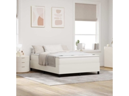 Vidaxl Estrado De Cama Plataforma Creme 140 X 190 Cm
