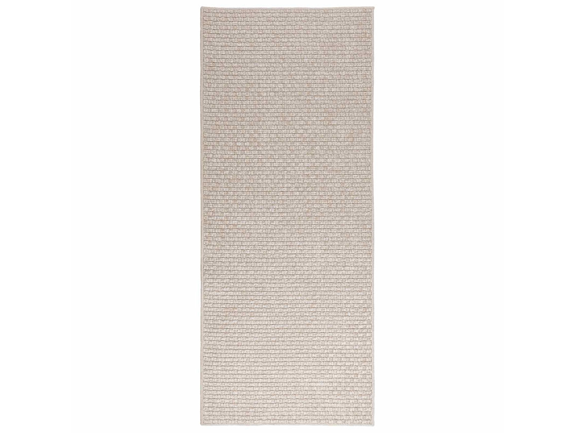 Conjunto 1 Tapete Moderno Vidaxl Creme Poliéster (150 X 80 Cm)
