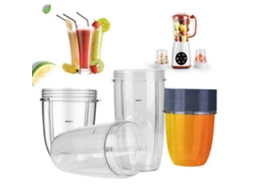 Copo Colossal Grande Alto Para Nutribullet Nutri Bullet 600 900w Liquidificador Modelo - 3 Tamanhos (18 Oz 24 Oz 32 Oz) Sunny Spaces