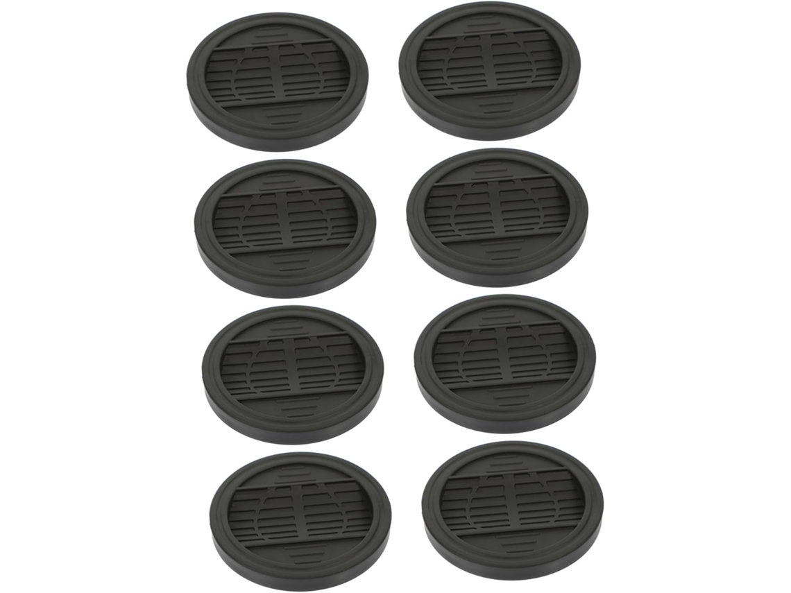 Conjunto De 8 Protetores Silicone Para Pés Cama E Pernas Cadeiras, Com Rodinhas Antiderrapantes