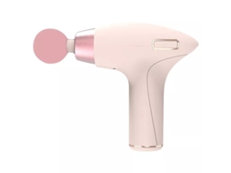 Pistola de Fáscia 5289 Rosa Mini Portátil, Alta Frequência, 4 Cabeças de Massagem Caixa de Presente Sfushos (modelo Feminino Para Pescoço)