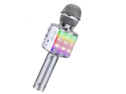 Microfone Portátil com Luz Led STELASPLEN