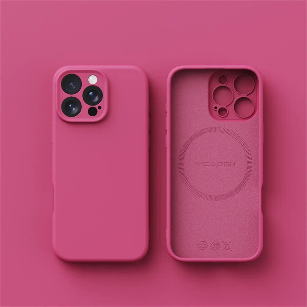 Capa Para Iphone 13 Com Carregamento Sem Fio (fruta Do Dragão), Feita De Silicone Líquido.