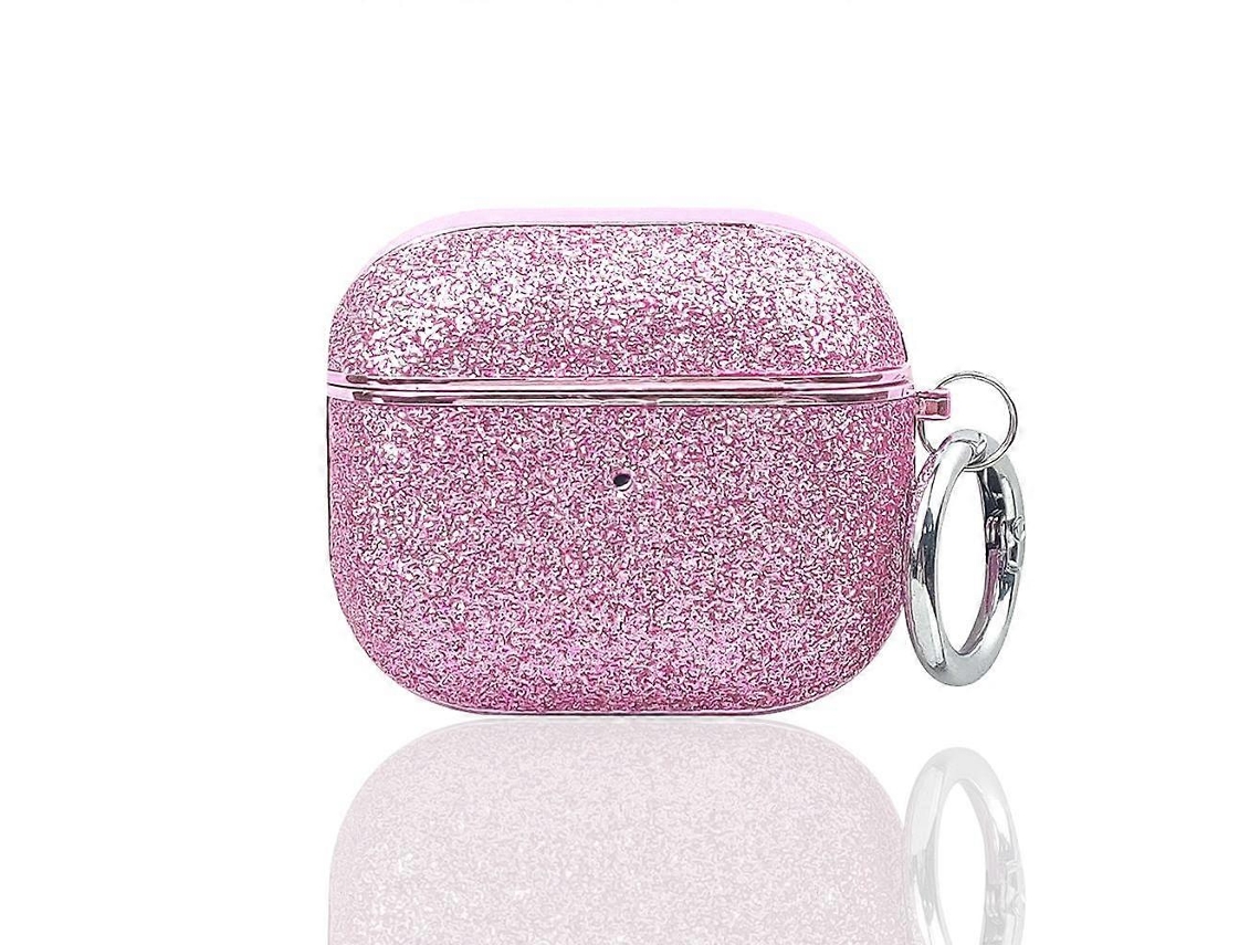 Capa Protetora Para Fones De Ouvido Sem Fio Com Pó De Glitter Galvanizado Para Airpods 3