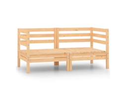 Corner Sofa, Corner Sofas Vidaxl Marrom Madeira De Pinho (n/a)
