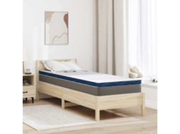 Vidaxl Topper De Colchão 80 X 200 Cm De Espessura Tecido Jacquard