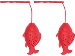 (vermelho) Pacote Com 2 Infusores De Silicone Para Chá E, Silicone