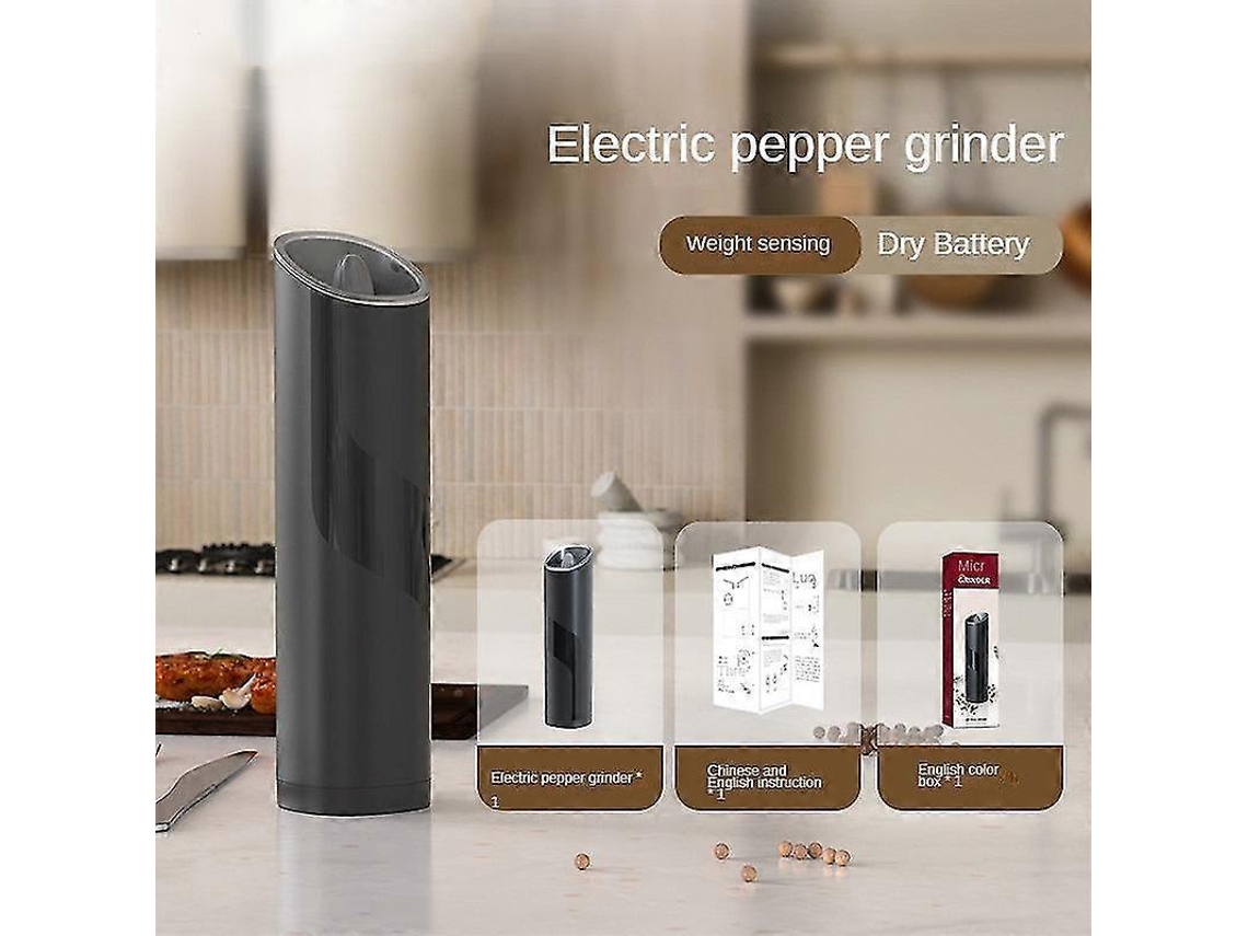 Moedor De Sal E Pimenta Elétrico Por Gravidade, Ajustável E Automático. Nostalgia88