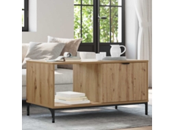 Vidaxl Mesa De Centro Carvalho Artesanal 90 X 49 X 46 Cm