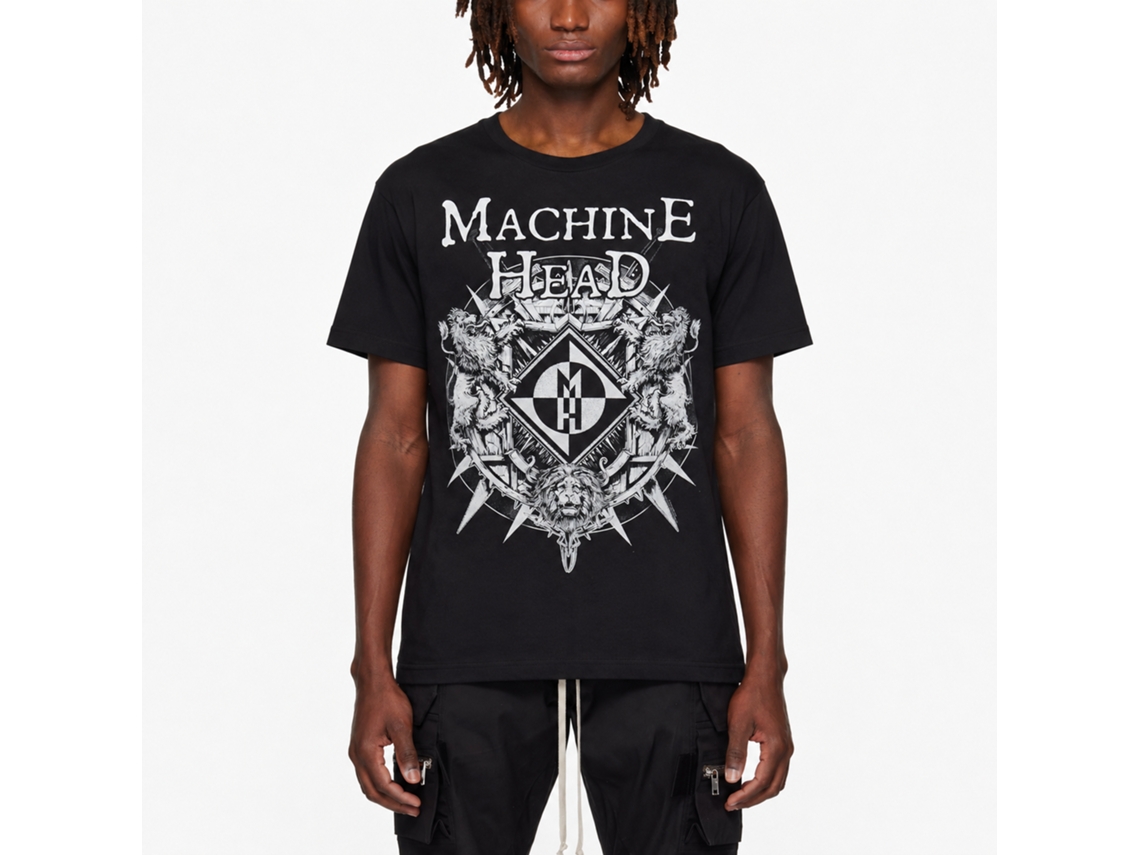 Machine Head L Pons Shield T-shirt Unisex Adults Size:m