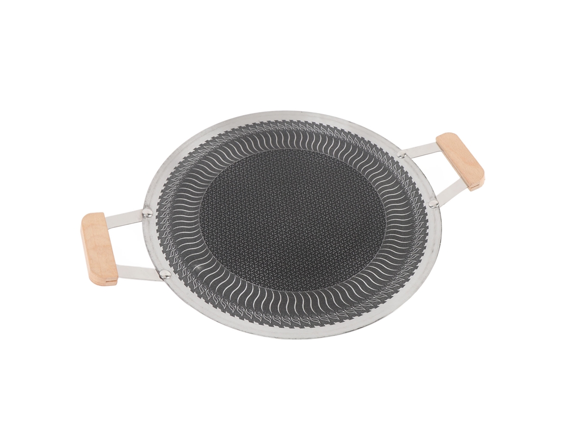 Churrasqueira Coreana Antiaderente Redonda Para Churrasco 38cm
