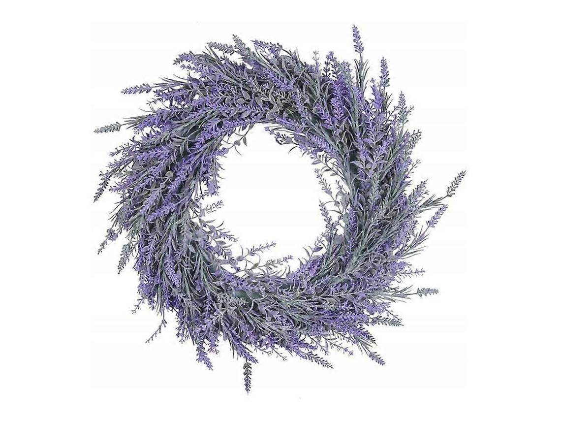 Rebe guirnalda de Lavanda Artificial para Puerta Principal, Decoración de Hogar, Ventana Y Boda Interior Y Exterior