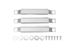 Tubo Cruzado Ajustável Inox para Churrasqueira 3pcs