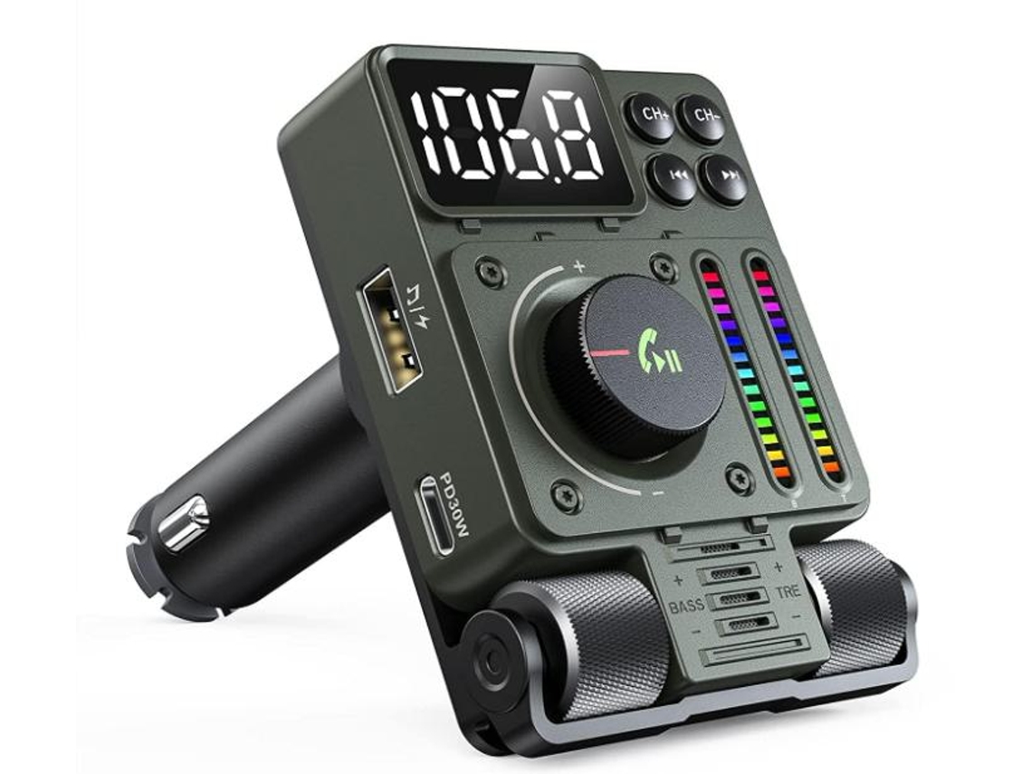 Transmissor Bluetooth Yizhood Mt01 Pd30w V5.3 Branco
