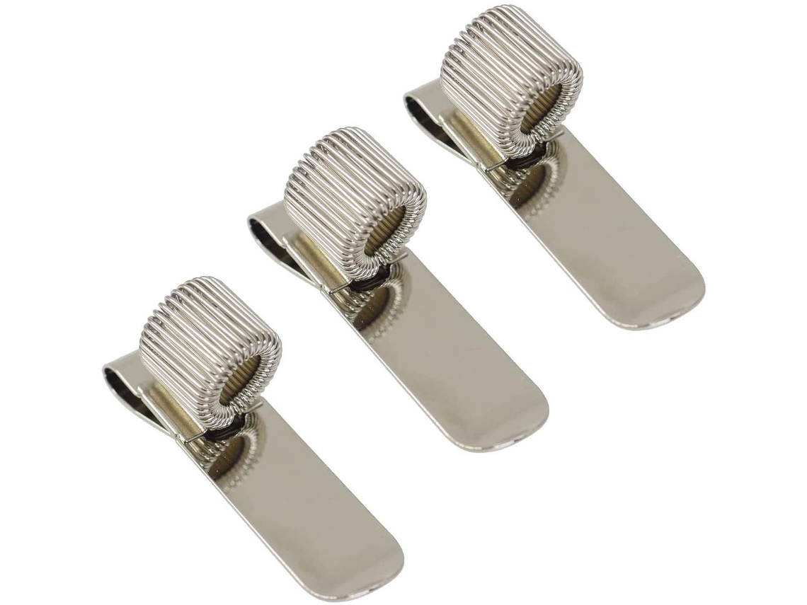 Porta, Canetas Em Aço Inoxidável Com Mola, Clipe Metálico Ajustável Para Bloco De Notas E Caderno, Compatível Com Enfermeiros E Médicos, Prata