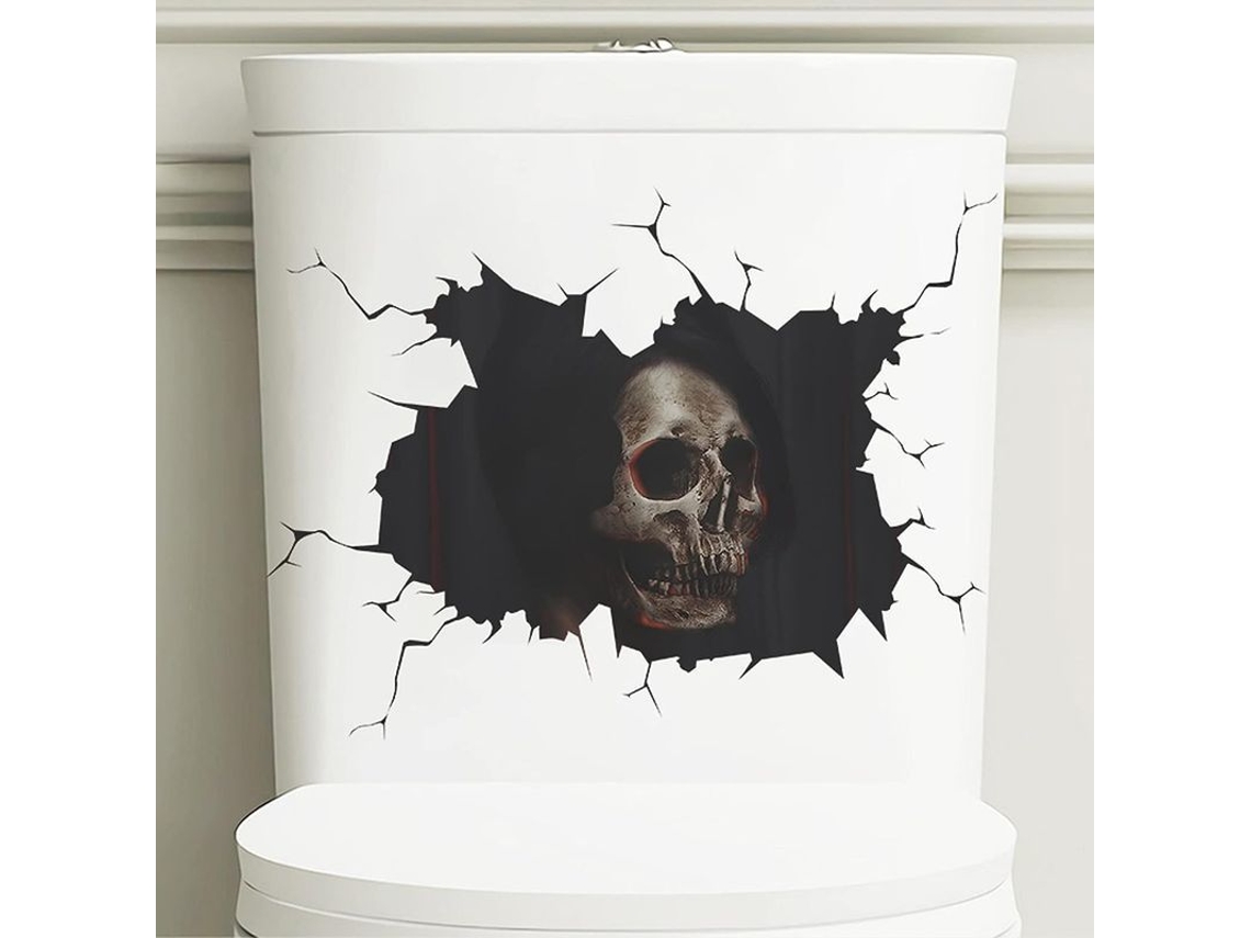 Adesivo De Parede Halloween 3d Removível, Decalque De Halloween Para Janela De Vidro Do Quarto (2 Peças)